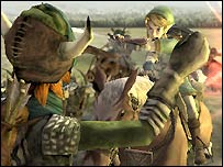 Фрагмент игры Legend of Zelda